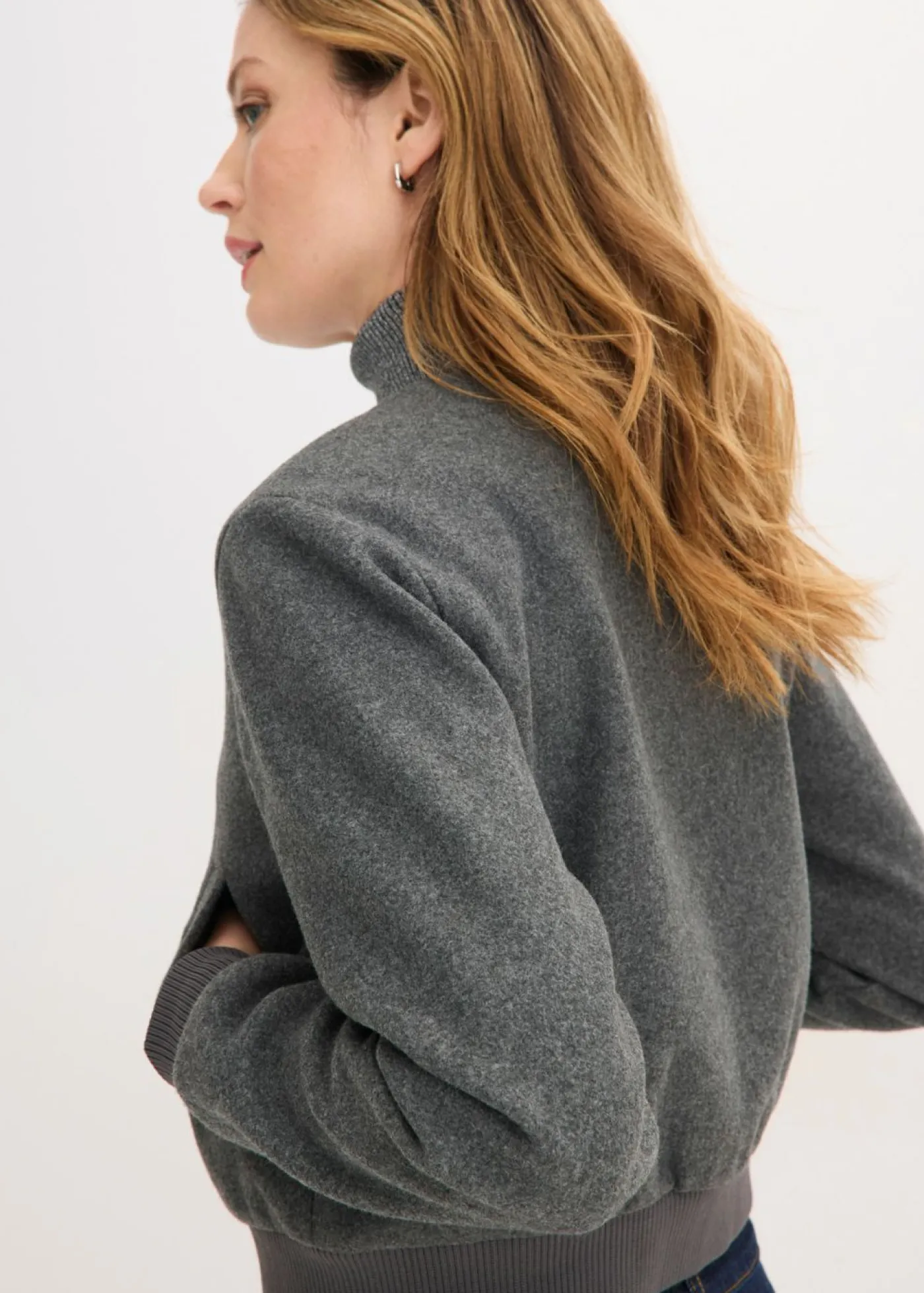 Best Blusón corto de buclé suave Mujer Chaquetas Y Abrigos
