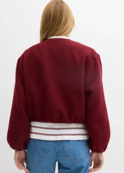 Blusón de bouclé suave Mujer Chaquetas Y Abrigos