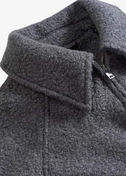 New Blusón de bouclé suave Mujer Chaquetas Y Abrigos