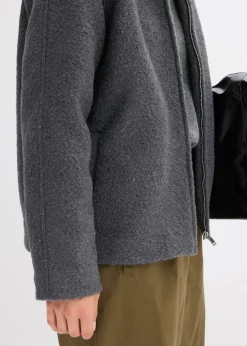 New Blusón de bouclé suave Mujer Chaquetas Y Abrigos
