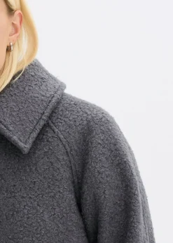 New Blusón de bouclé suave Mujer Chaquetas Y Abrigos
