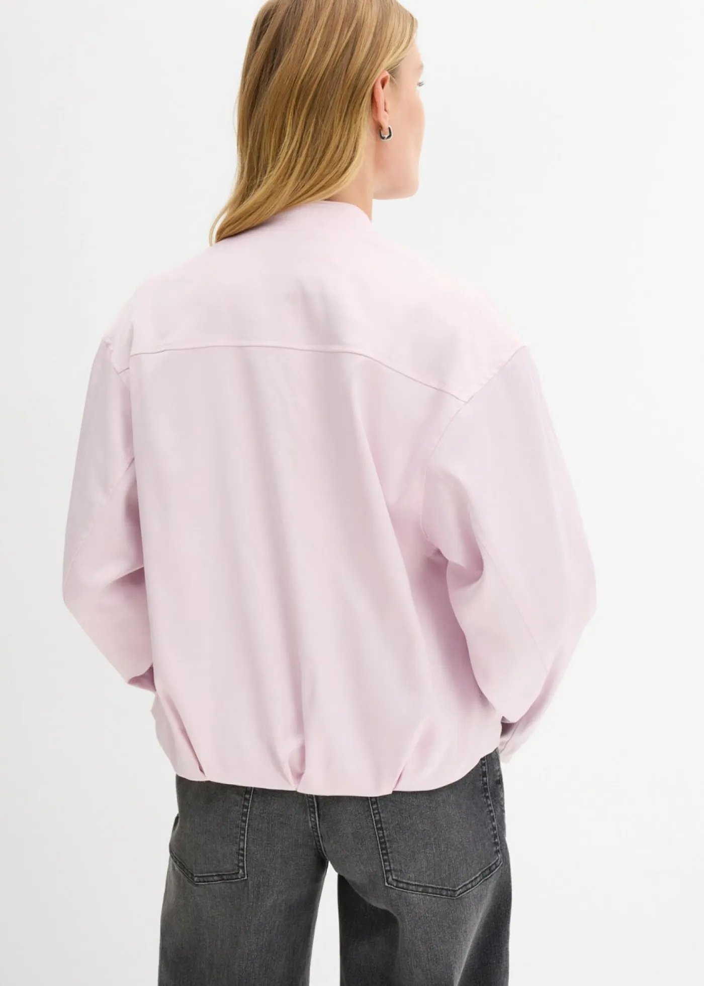 Outlet Blusón suave de mezcla de viscosa brillante Mujer Esenciales|Chaquetas Y Abrigos