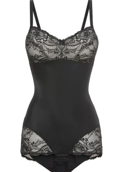 Sale Body adornado con efecto moldeador medio Mujer Bodies|Lencería