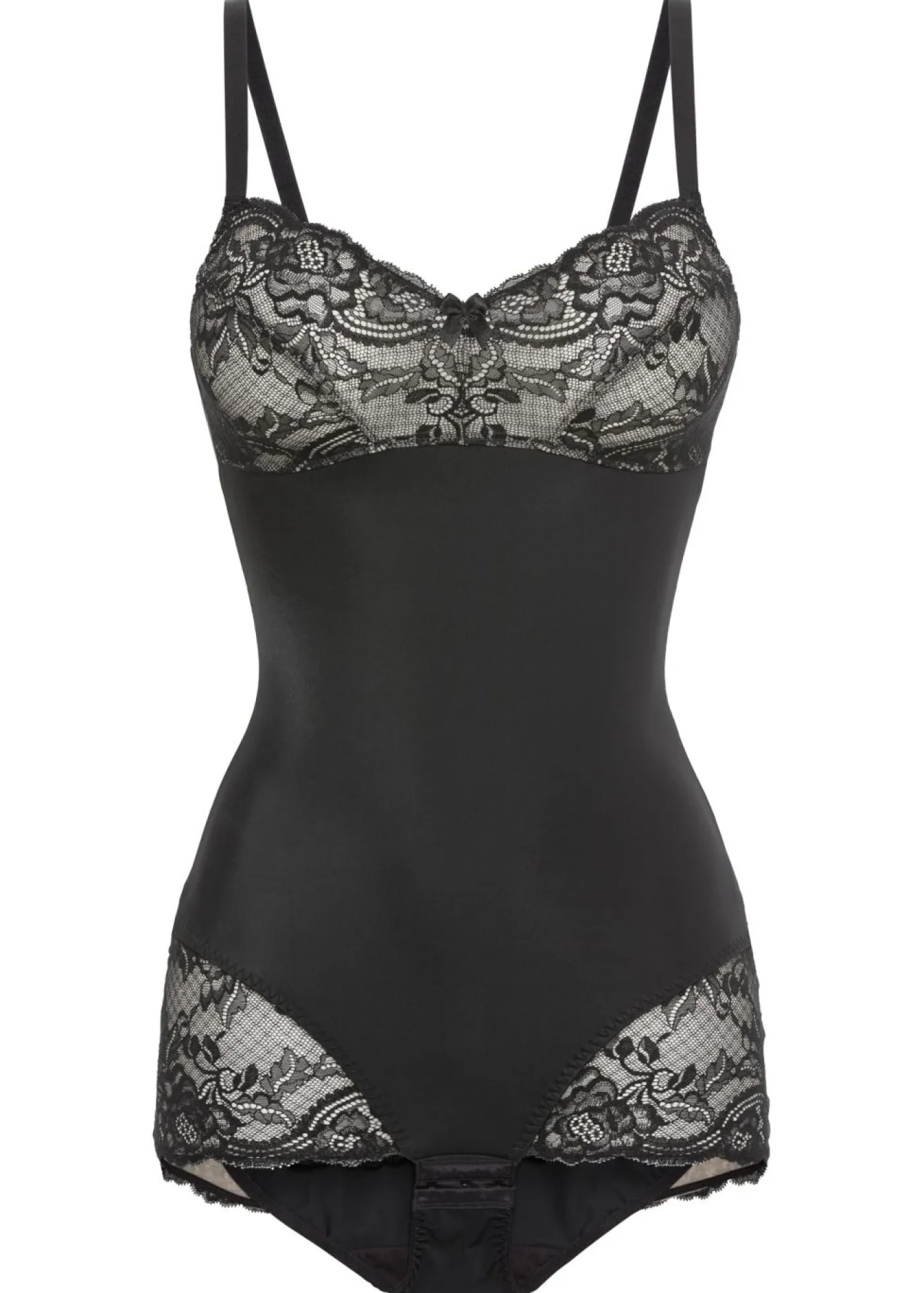 Sale Body adornado con efecto moldeador medio Mujer Bodies|Lencería