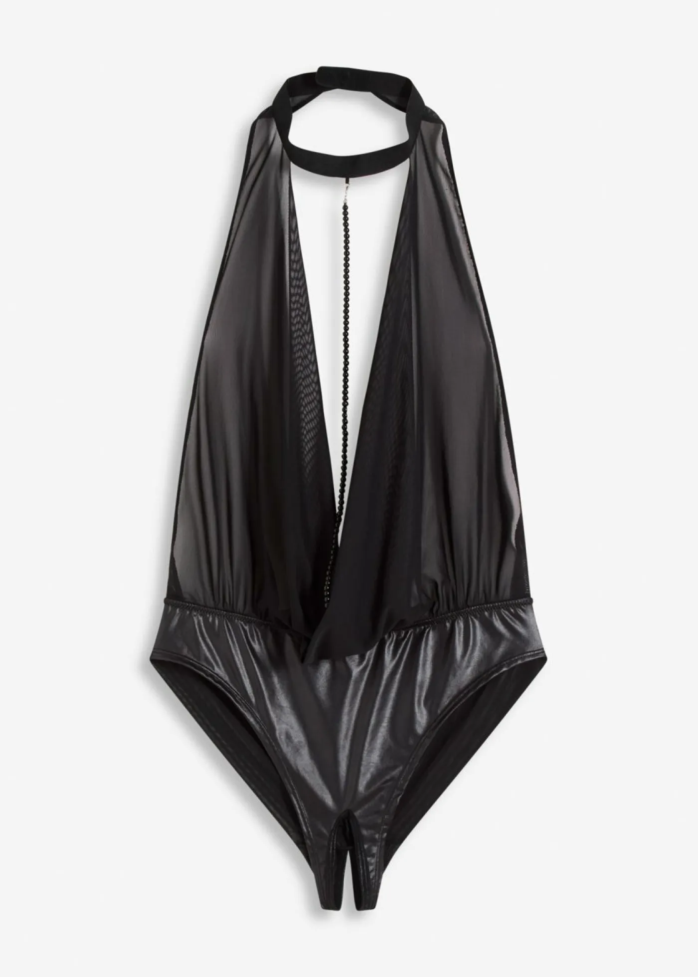 Clearance Body con abertura y efecto mojado Mujer Lencería Sexy