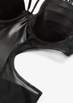 Best Body con tanga con abertura y efecto mojado Mujer Sujetadores De Copa E A H|Lencería Sexy