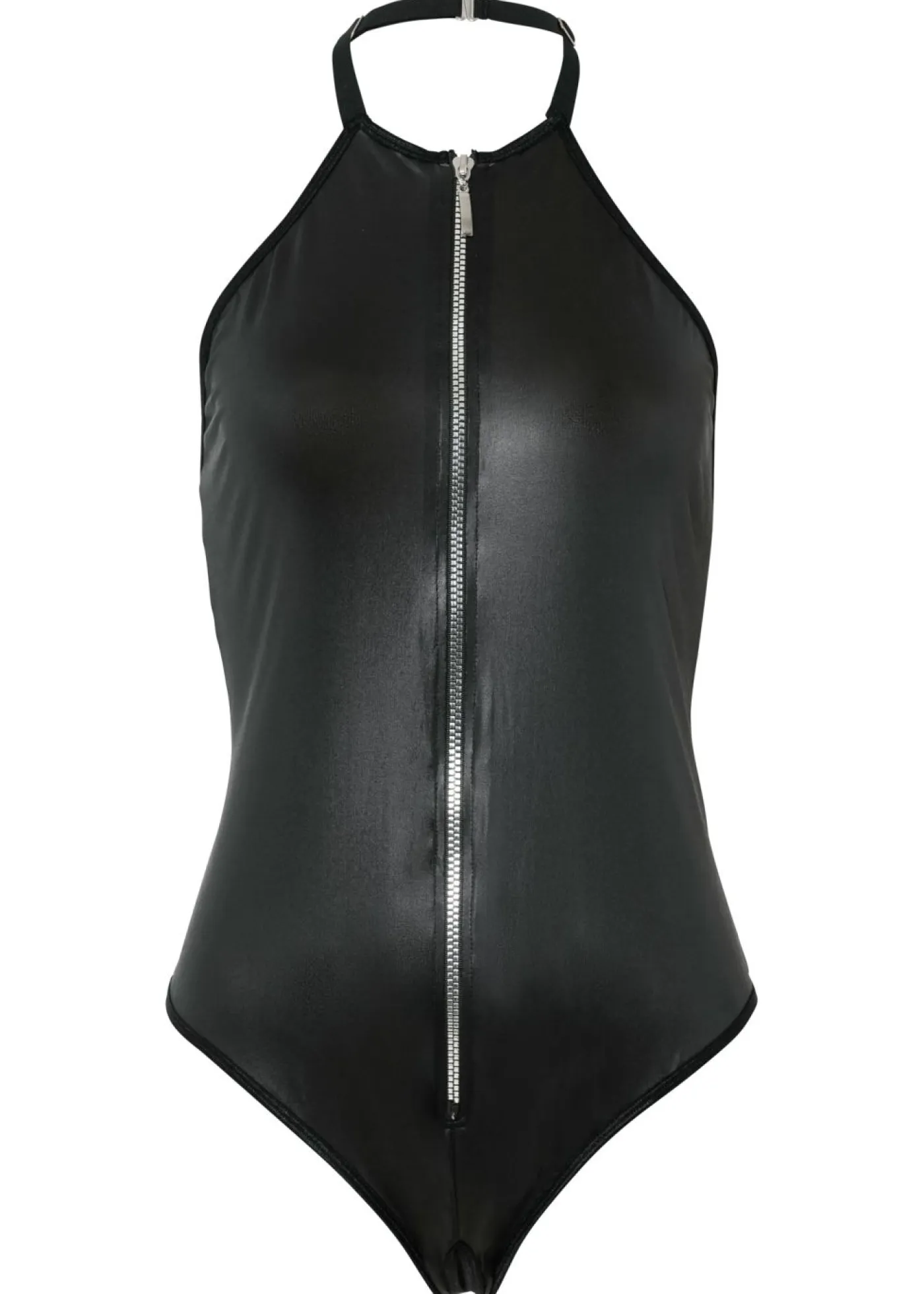 New Body con tanga con abertura y diseño mojado Mujer Lencería Sexy
