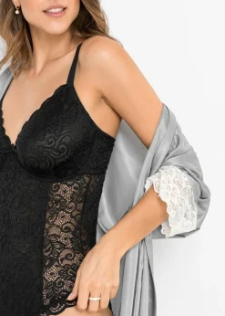 Body de encaje elegante Mujer Sujetadores De Copa E A H|Bodies