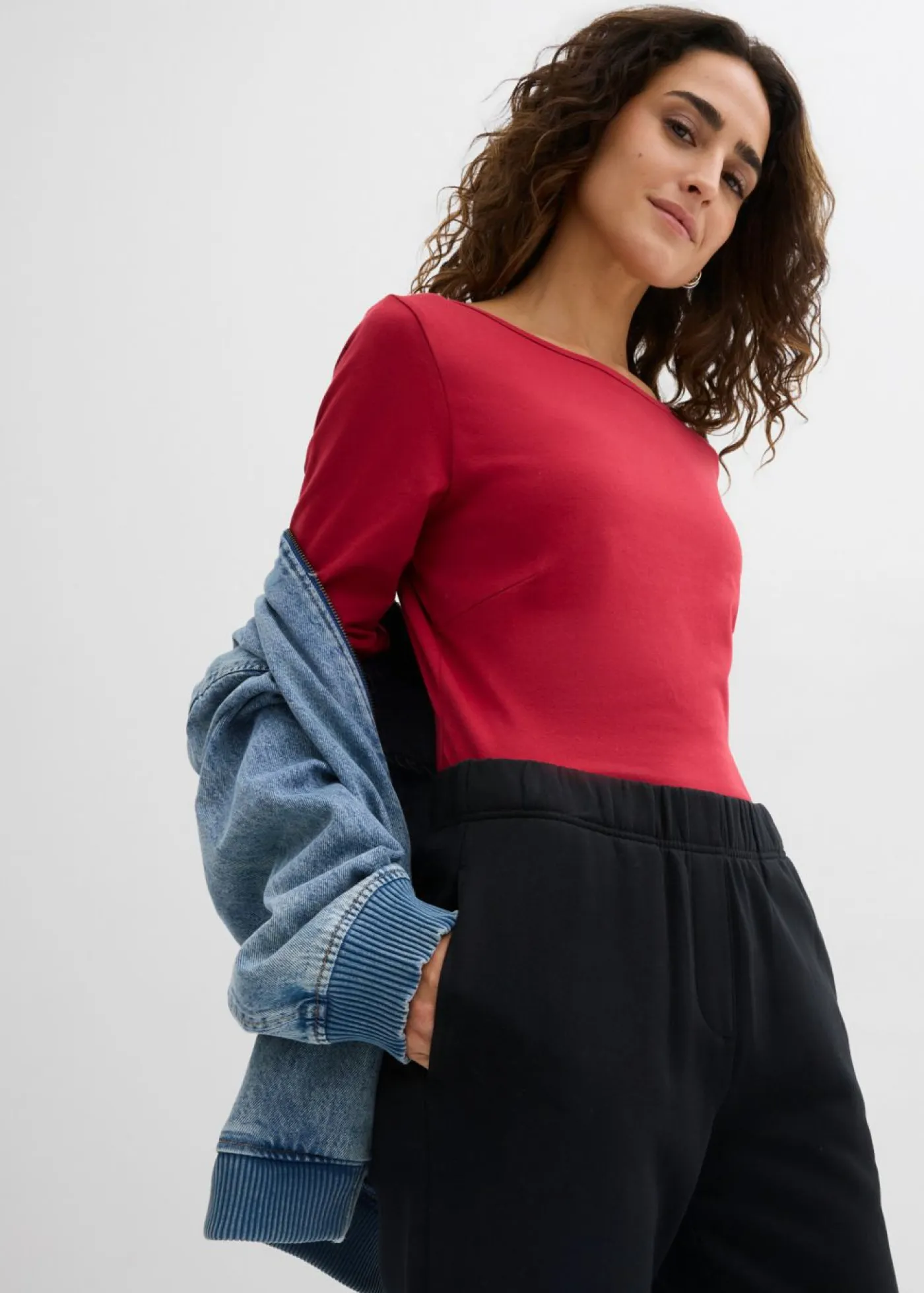 Body de manga larga (2 unidades) Mujer Básicos|Camisetas