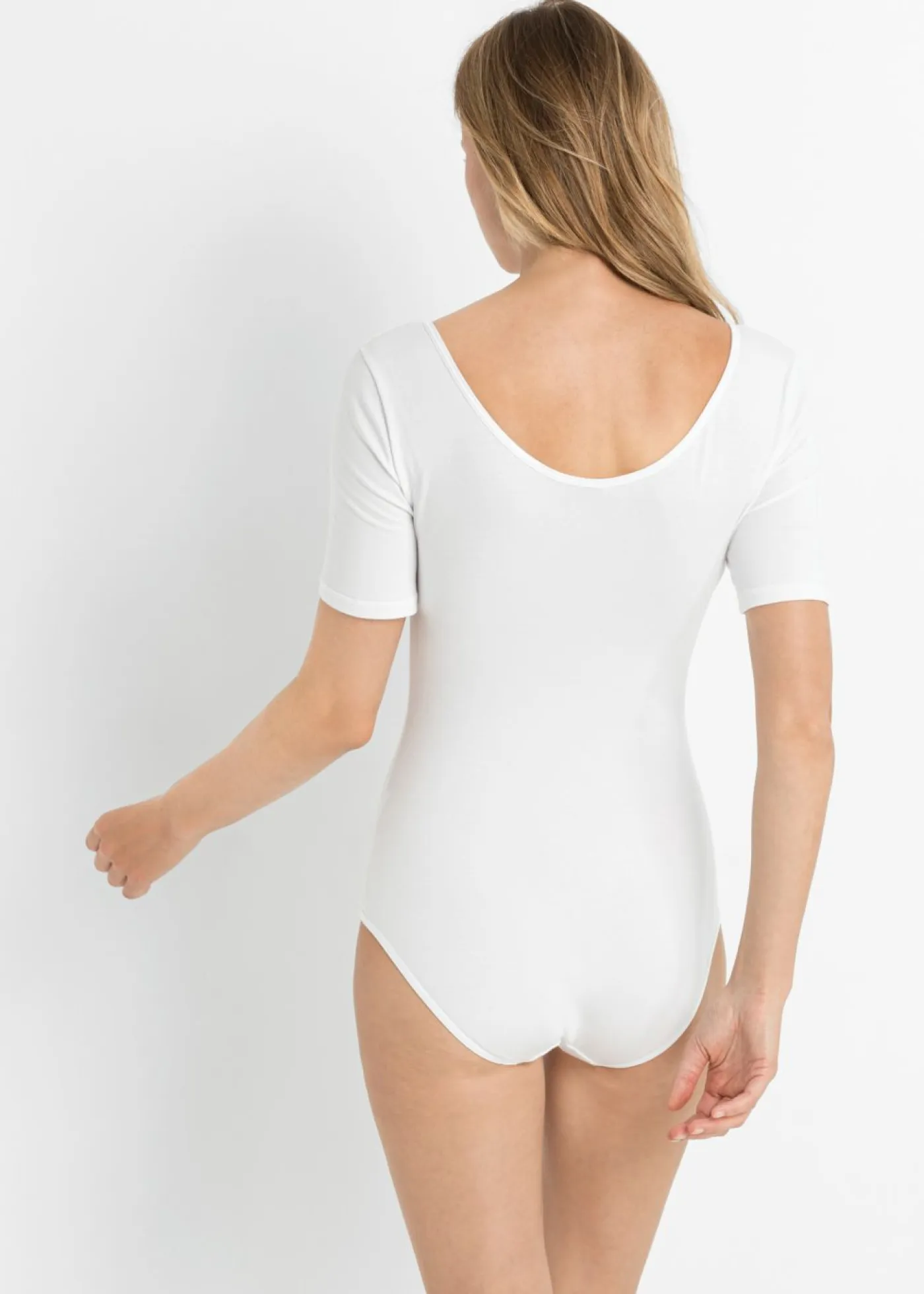 Discount Body de media manga con algodón Mujer Ropa Interior De Algodón|Bodies