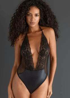 Sale Body de tanga con abertura Mujer Lencería Sexy
