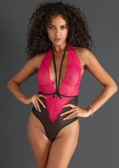 Clearance Body de tanga con abertura Mujer Lencería Sexy
