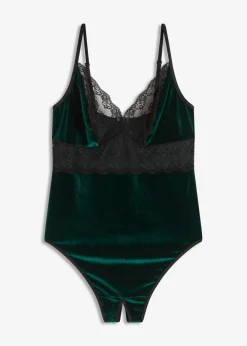 Discount Body de terciopelo con abertura Mujer Bodies|Lencería Sexy