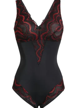 Outlet Body decorado con efecto moldeador medio Mujer Bodies|Ropa Interior Moldeadora