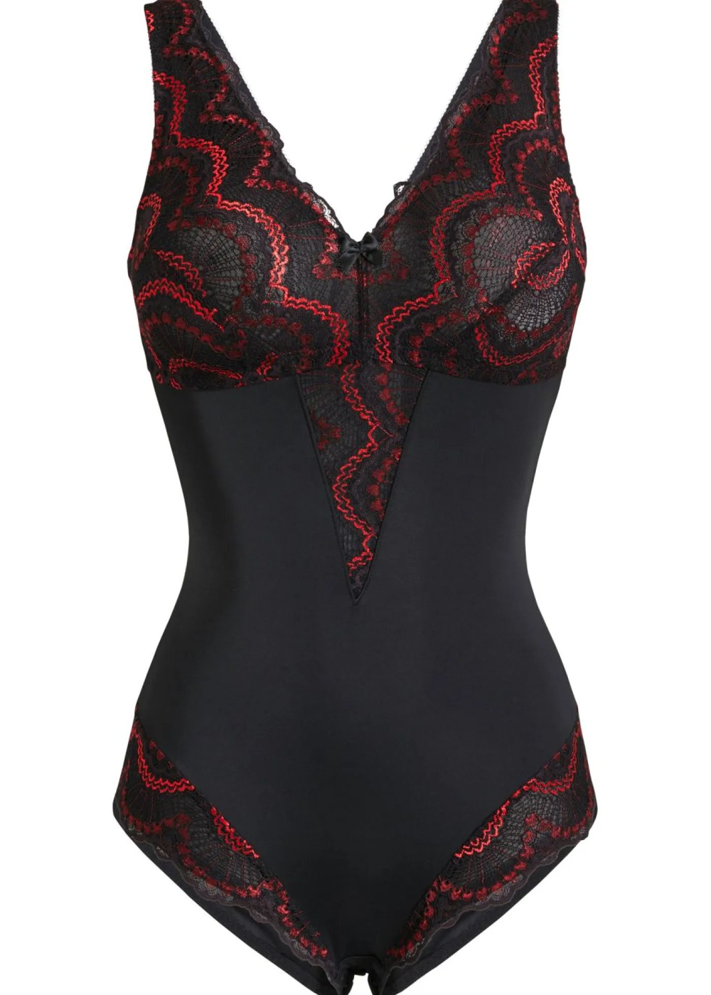 Outlet Body decorado con efecto moldeador medio Mujer Bodies|Ropa Interior Moldeadora