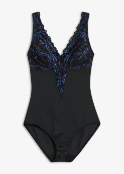 Body decorado con efecto moldeador medio Mujer Bodies|Ropa Interior Moldeadora