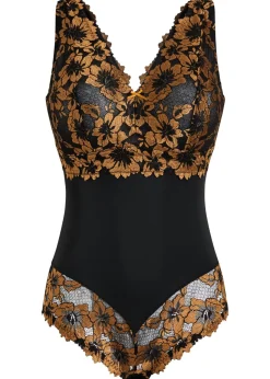Online Body sin aros con encaje de flores Mujer Bodies|Lencería