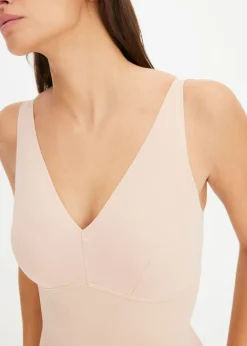 Outlet Body sin costuras ni aros con efecto moldeador medio Mujer Sin Costuras|Bodies