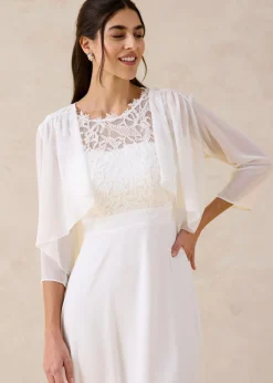 Online Bolero de gasa fina Mujer Chaquetas Y Abrigos|Ropa Elegante