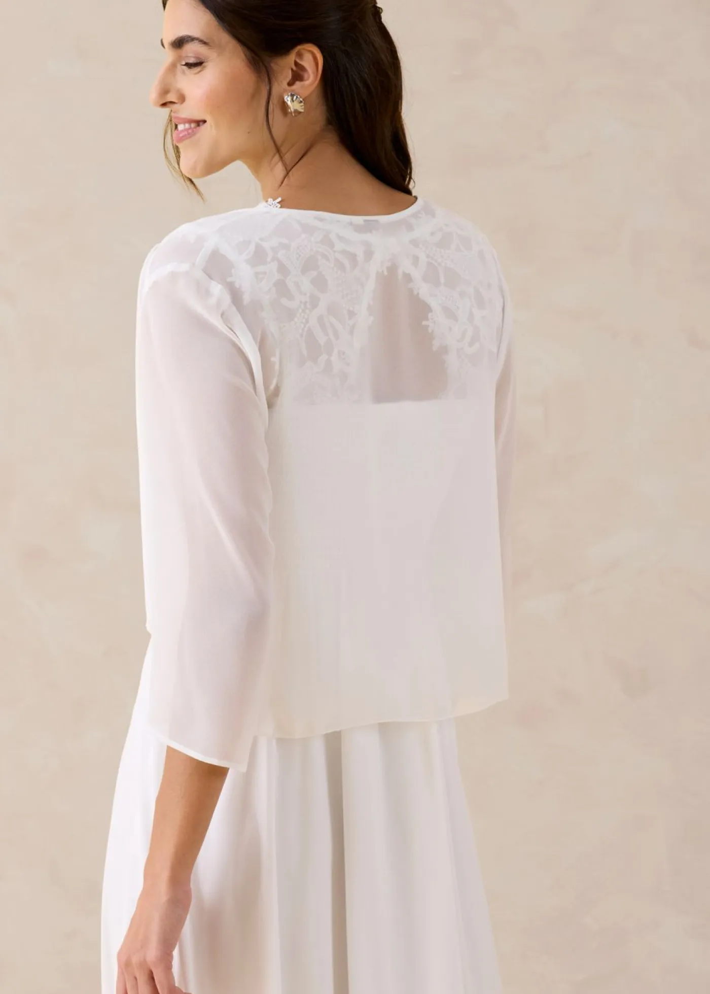Online Bolero de gasa fina Mujer Chaquetas Y Abrigos|Ropa Elegante