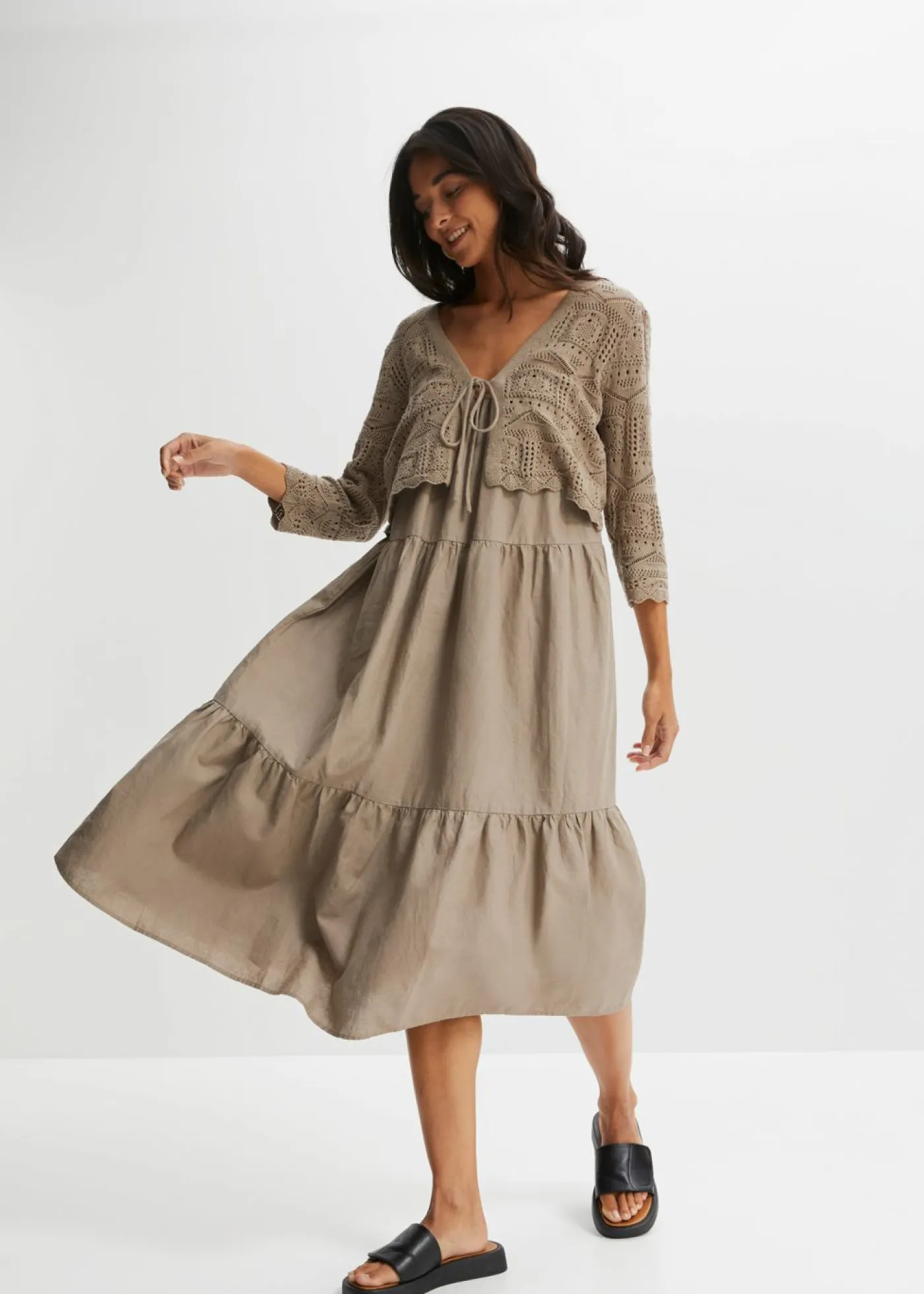 Online Bolero de punto ajour Mujer Jerséis|Ropa De Punto