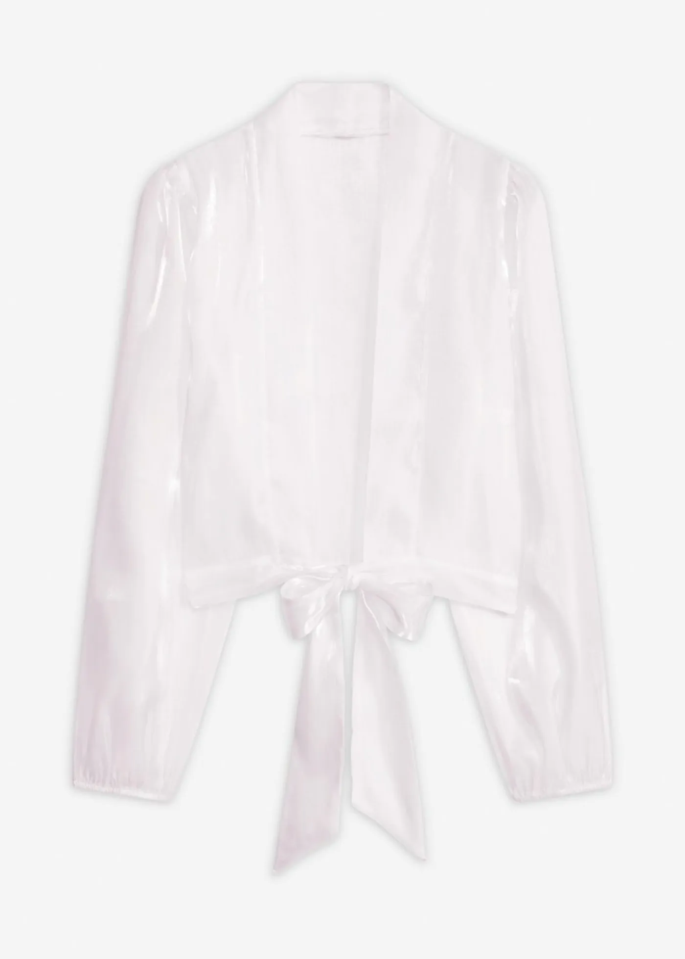 Outlet Bolero de tul fino con detalle de lazo Mujer Chaquetas Y Abrigos|Ropa Elegante