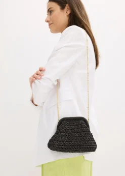 New Bolso bandolera de paja Mujer Bolsos