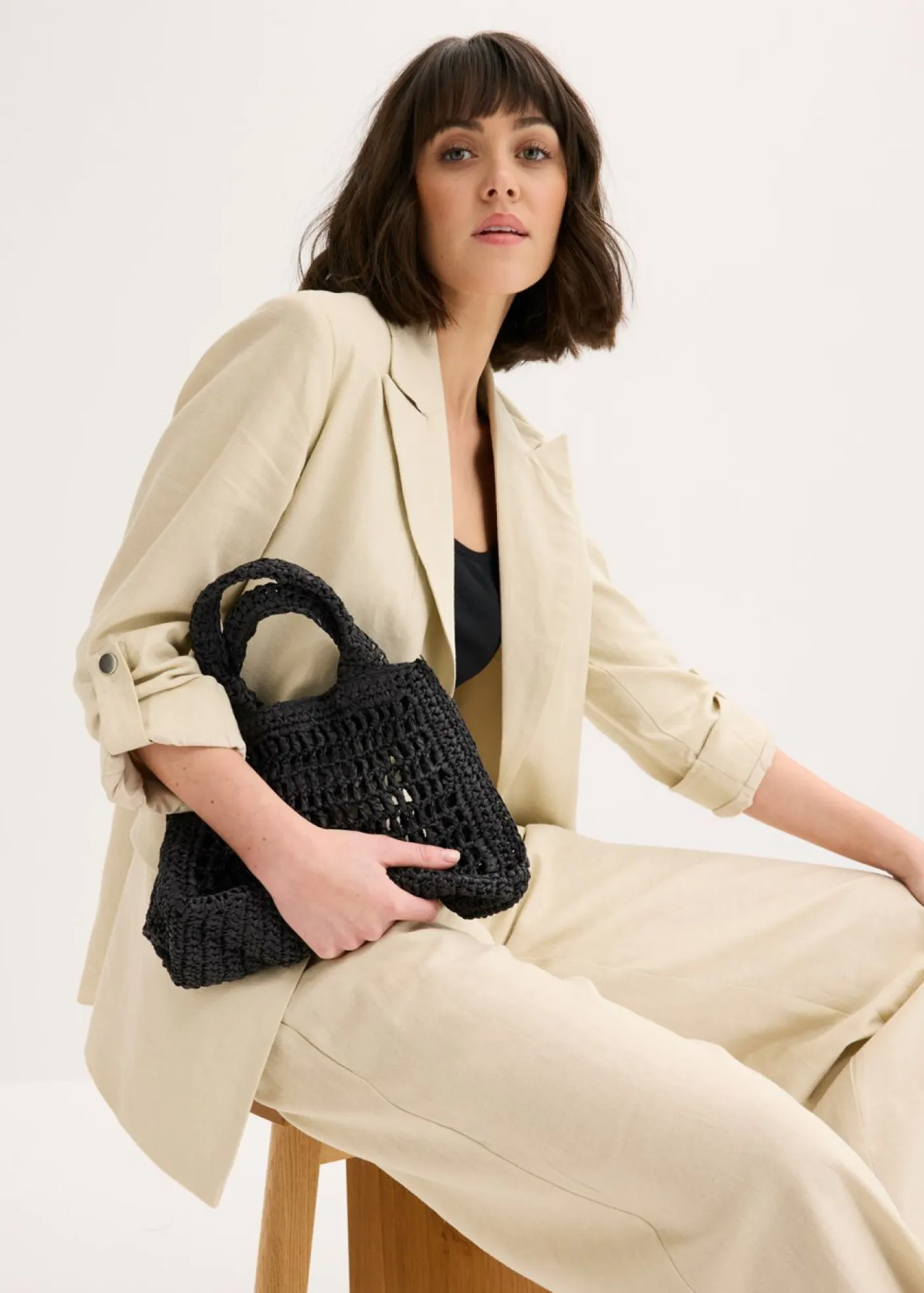 Sale Bolso bandolera de paja Mujer Complementos Temáticos·Accesorios Veganos|Novedades