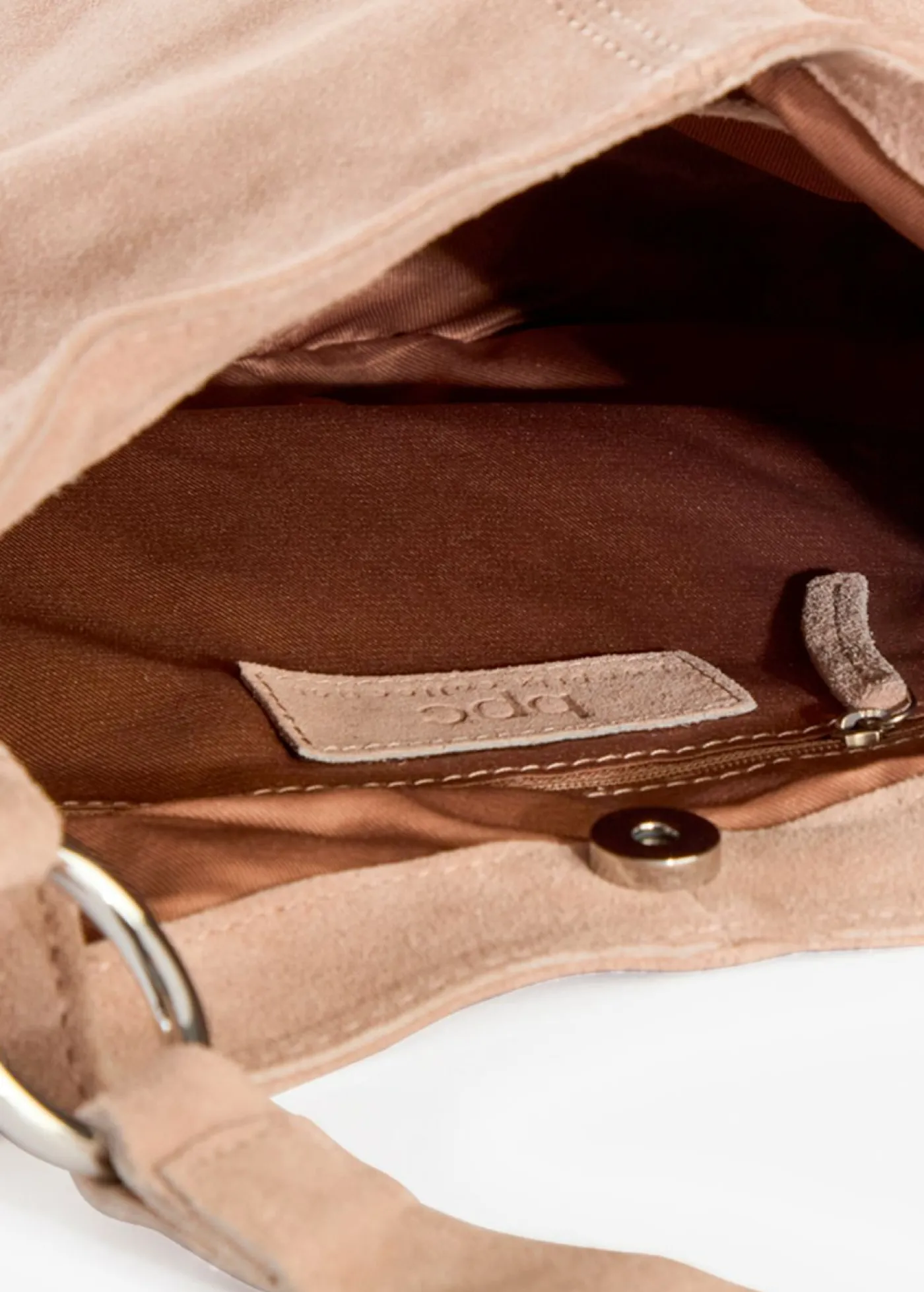 Best Bolso de ante con correa decorativa adicional Mujer Complementos Temáticos·Complementos De Piel|Bolsos