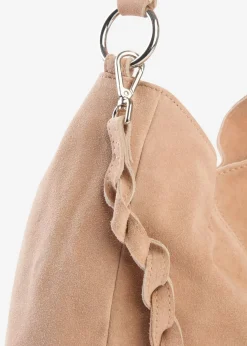 Best Bolso de ante con correa decorativa adicional Mujer Complementos Temáticos·Complementos De Piel|Bolsos