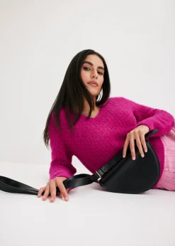 Clearance Bolso de estilo bandolera con aspecto asimétrico Mujer Bolsos