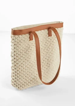 Bolso shopper de macramé Mujer Complementos Temáticos·Accesorios Veganos|Bolsos