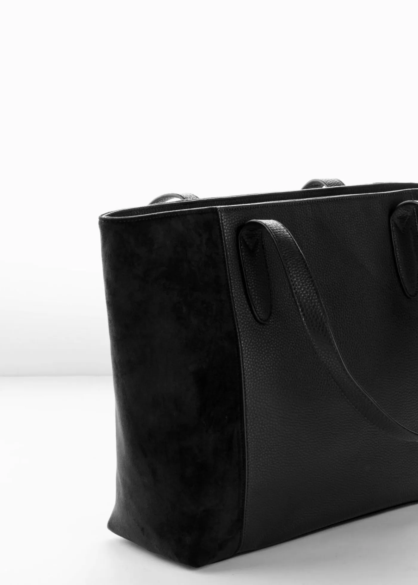 Online Bolso shopper grande con mezcla de materiales Mujer Complementos Temáticos·Accesorios Veganos|Bolsos