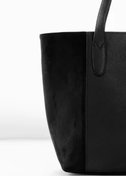 Online Bolso shopper grande con mezcla de materiales Mujer Complementos Temáticos·Accesorios Veganos|Bolsos