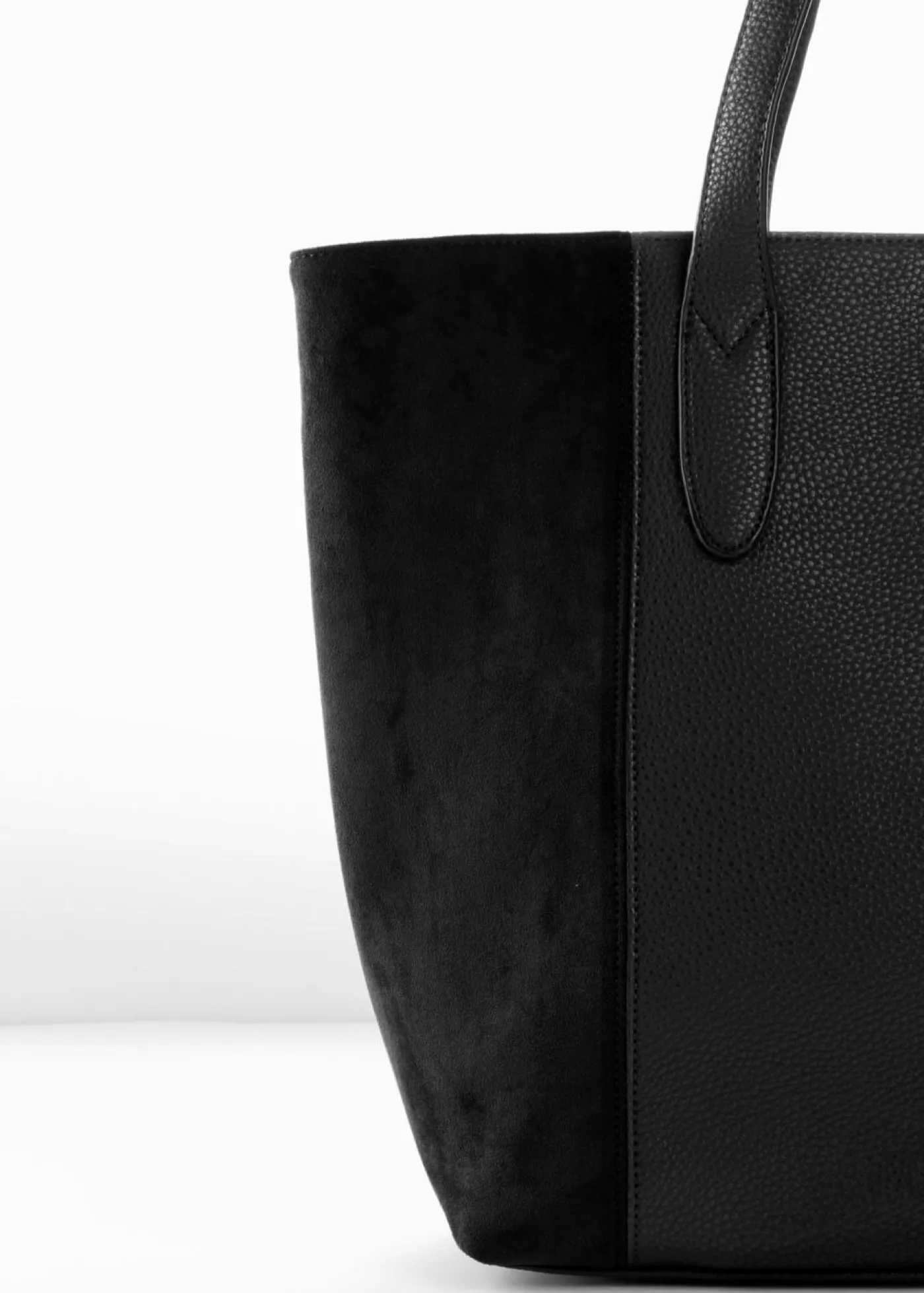 Online Bolso shopper grande con mezcla de materiales Mujer Complementos Temáticos·Accesorios Veganos|Bolsos