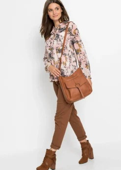 New Bolso tipo bandolera, mediano, con detalle de hebilla Mujer Bolsos
