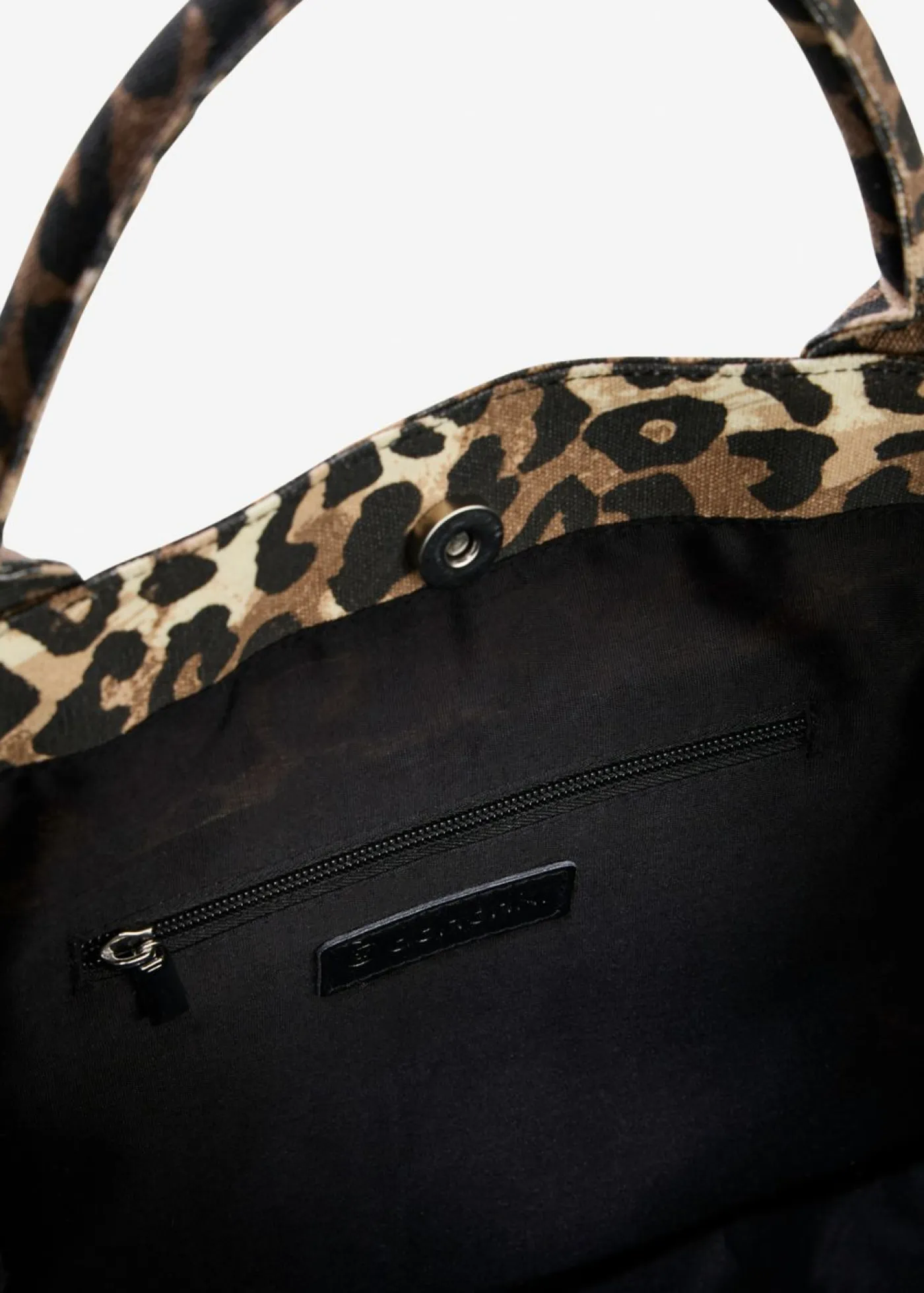 Discount Bolso tipo shopper de lona con estampado de leopardo Mujer Novedades|Bolsos