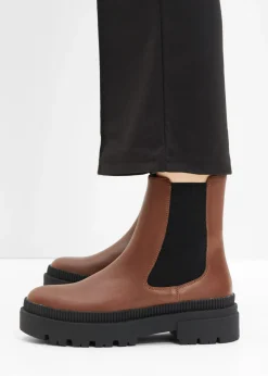 Hot Botas Chelsea con suela perfilada Mujer Tendencias·Zapatos Veganos|Botines De Nieve·Botines Chelsea