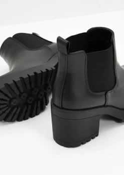 Botas Chelsea con tacón ancho Mujer Botines De Nieve·Botines Chelsea|Botines De Nieve·Botas Con Tacón
