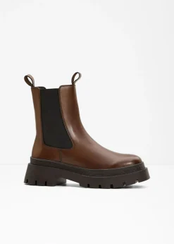 Sale Botas Chelsea de cuero Mujer Botines De Nieve·Botines Chelsea|Botines