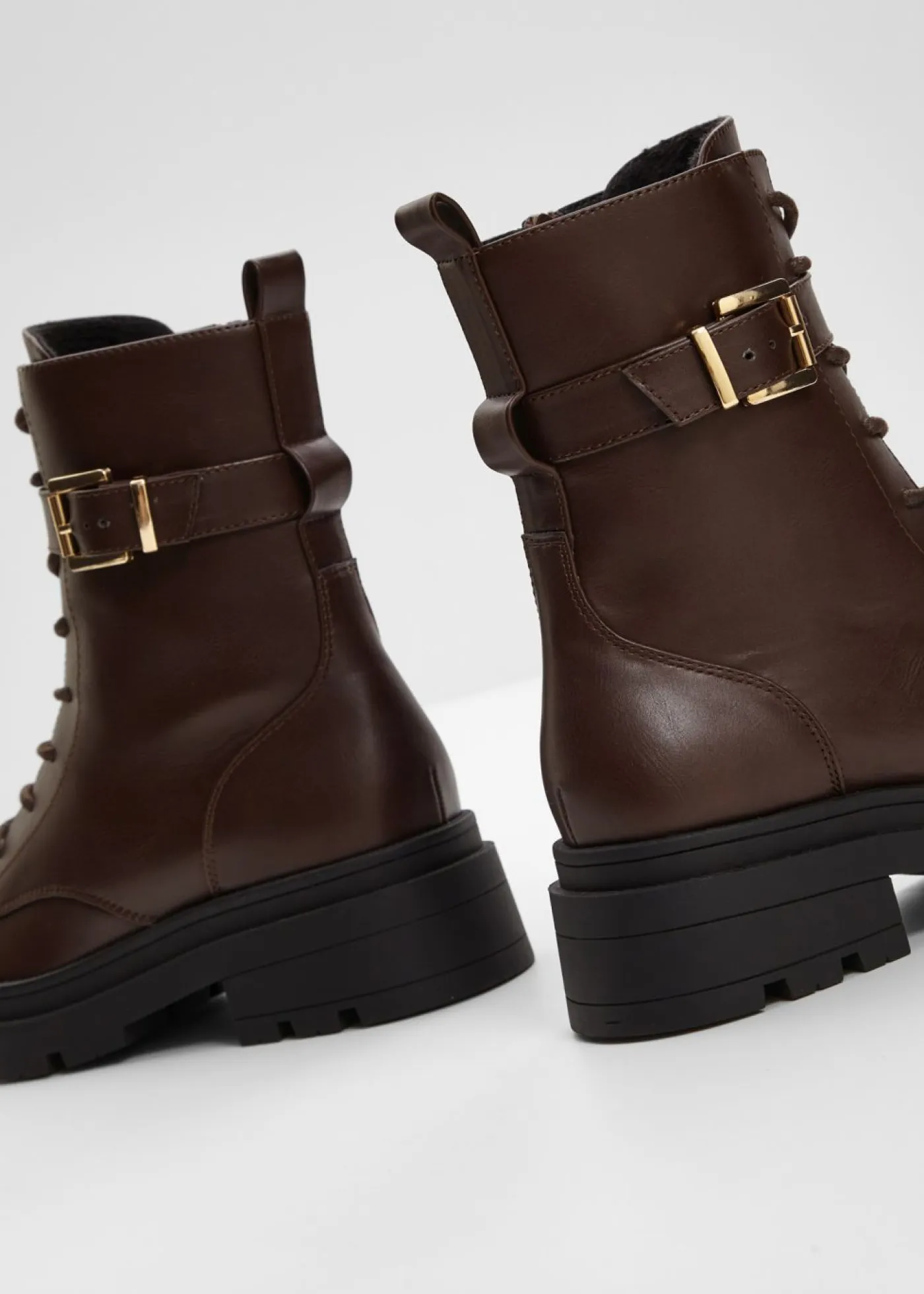Discount Botas con cordones y hebilla Mujer Tendencias·Zapatos Veganos|Botines De Nieve·Botas Con Cordones