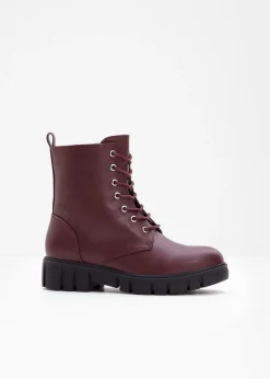 Online Botas con cordones y suela perfilada Mujer Tendencias·Zapatos Veganos|Botines De Nieve·Botas Con Cordones