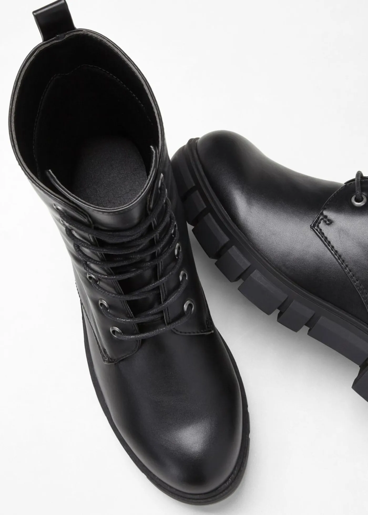 Online Botas con cordones y suela perfilada Mujer Tendencias·Zapatos Veganos|Botines De Nieve·Botas Con Cordones