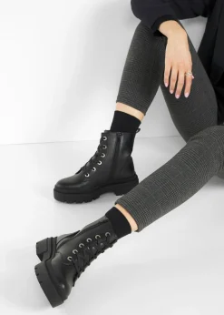 New Botas con cordones y suela perfilada Mujer Botines De Nieve·Botas Con Cordones|Botines De Nieve·Botas Con Tacón