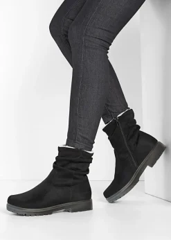 New Botas con fruncido Mujer Tendencias·Zapatos Veganos|Botines De Nieve·Botines Clásicos