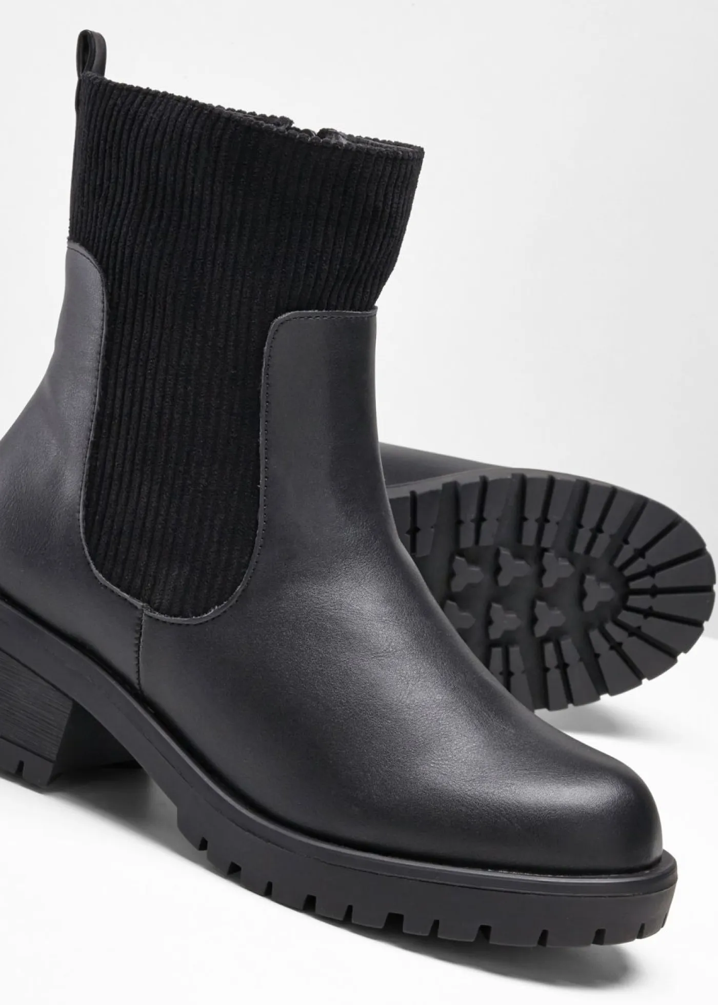 Best Botas con inserto de pana Mujer Tendencias·Zapatos Veganos|Botines De Nieve·Botines Clásicos