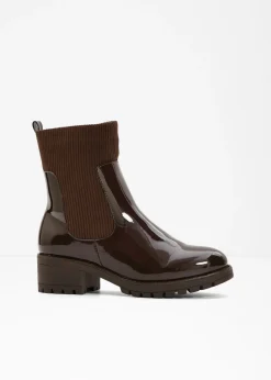 New Botas con inserto de pana Mujer Tendencias·Zapatos Veganos|Botines De Nieve·Botines Clásicos