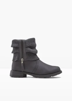 Sale Botas con inserto de punto Mujer Botines De Nieve·Botines Clásicos|Botines De Nieve·Botas Con Tacón