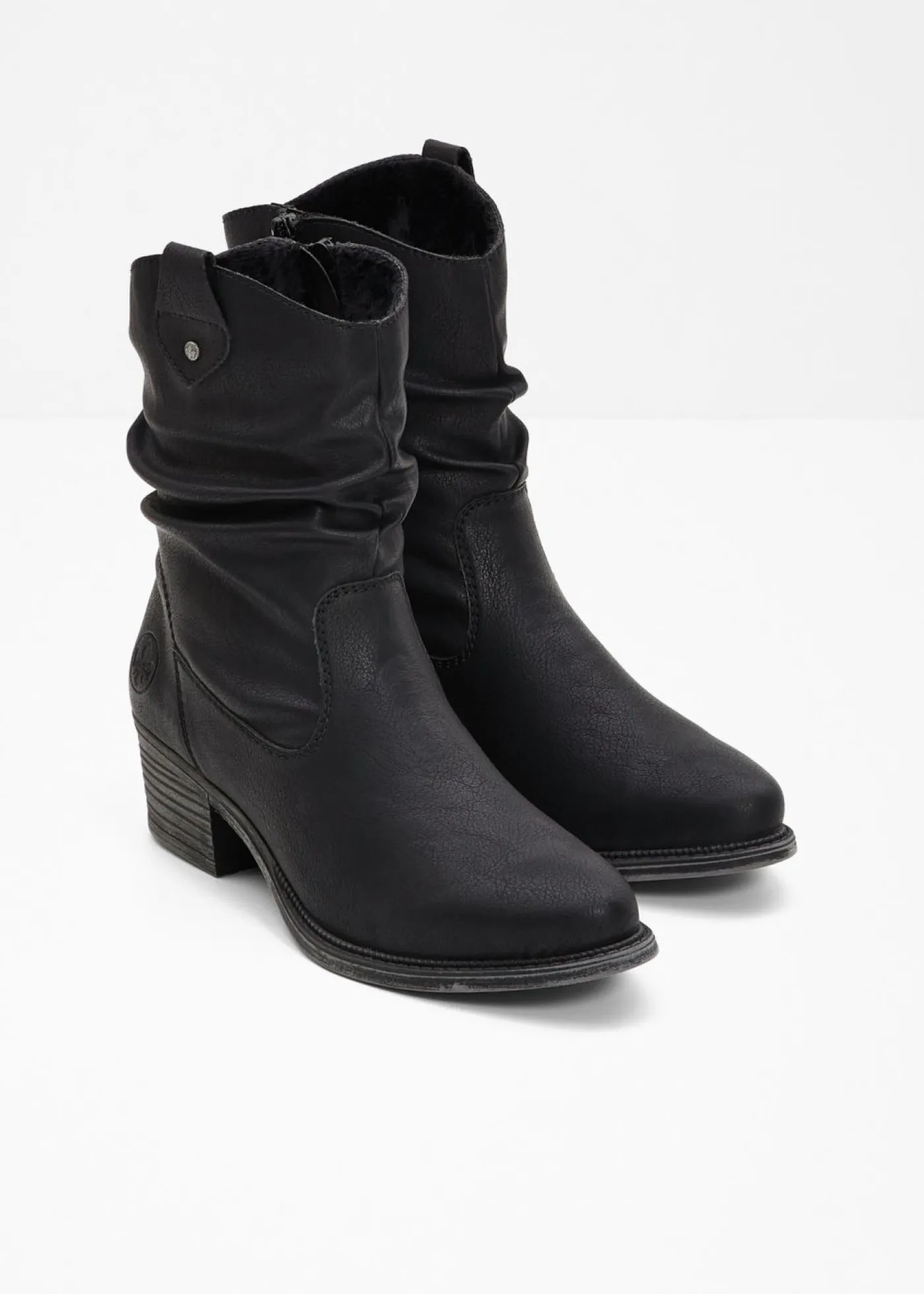 Outlet Botas cowboy cómodas y forradas de Rieker Mujer Zapatos De Marca·Rieker|Botas De Pelo