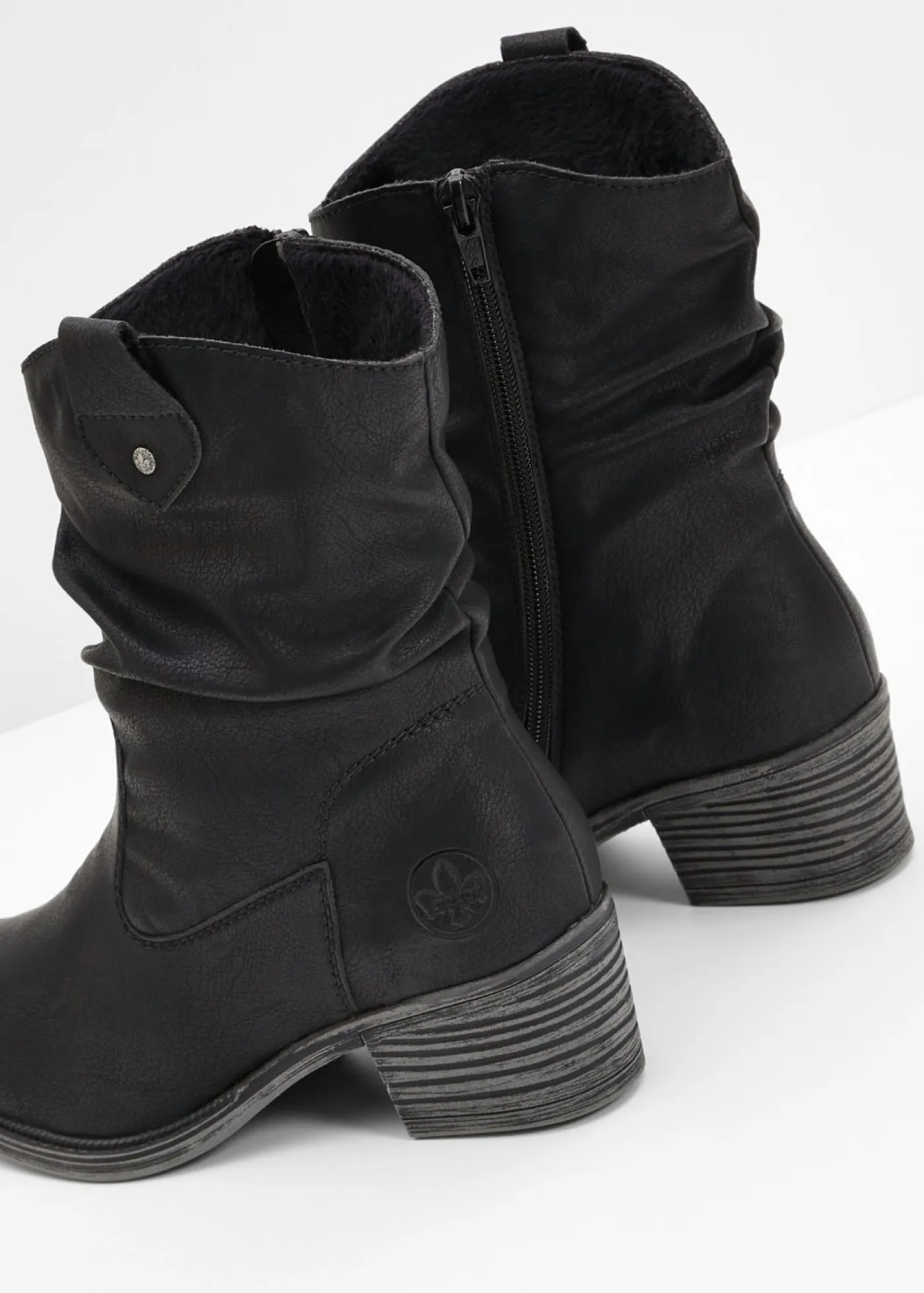 Outlet Botas cowboy cómodas y forradas de Rieker Mujer Zapatos De Marca·Rieker|Botas De Pelo